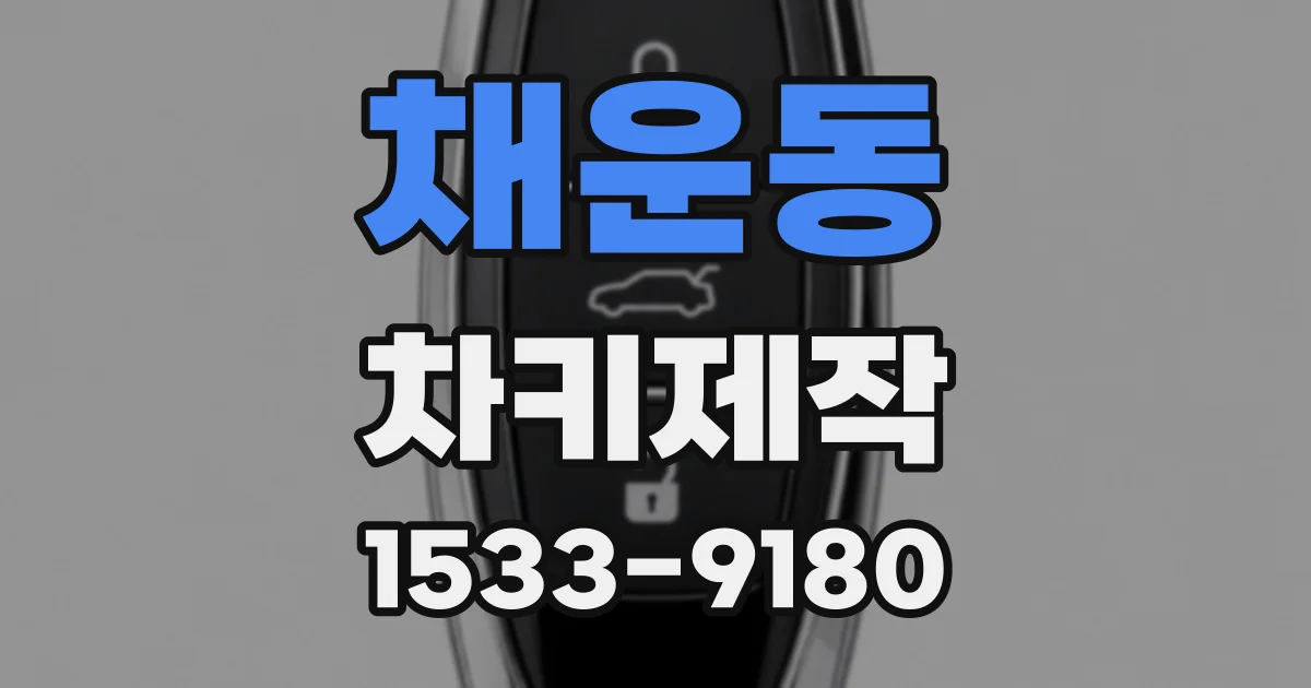 채운동 차키제작