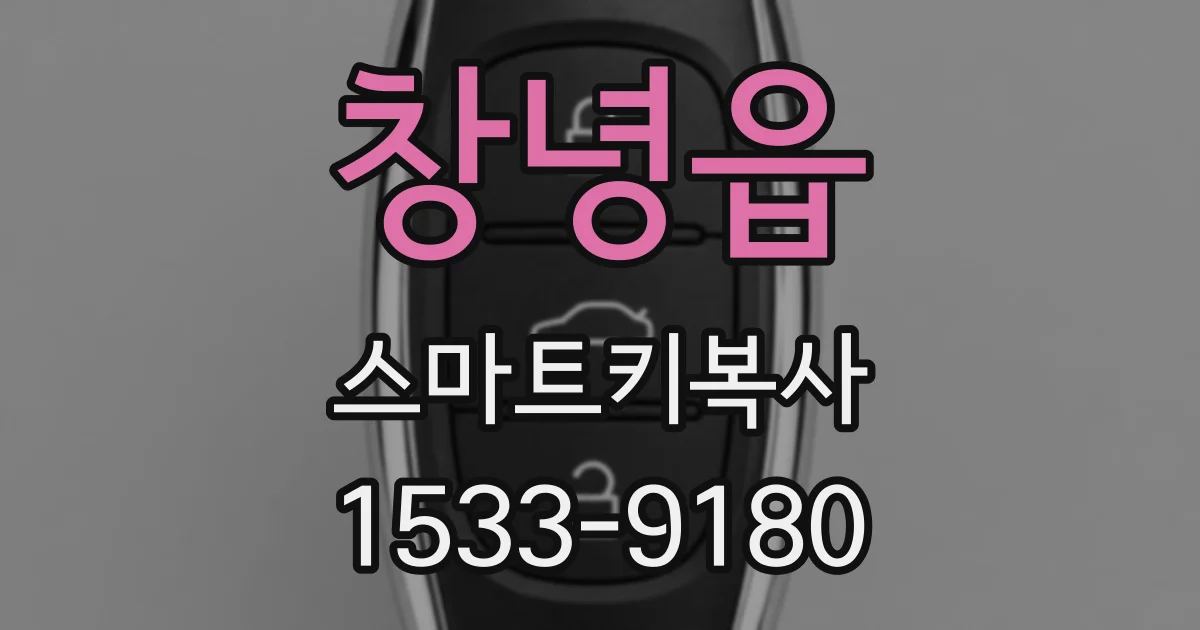 창녕읍 스마트키복사