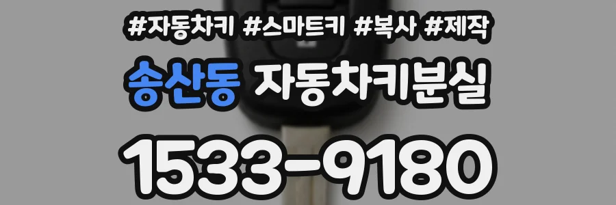 송산동 자동차키분실