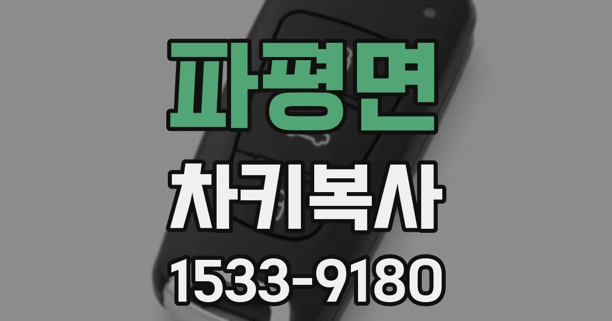 파평면 차키복사