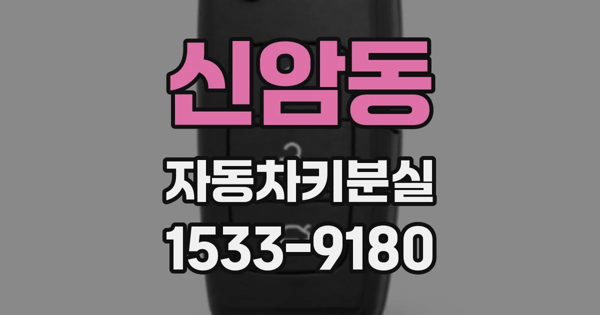 신암동 자동차키분실