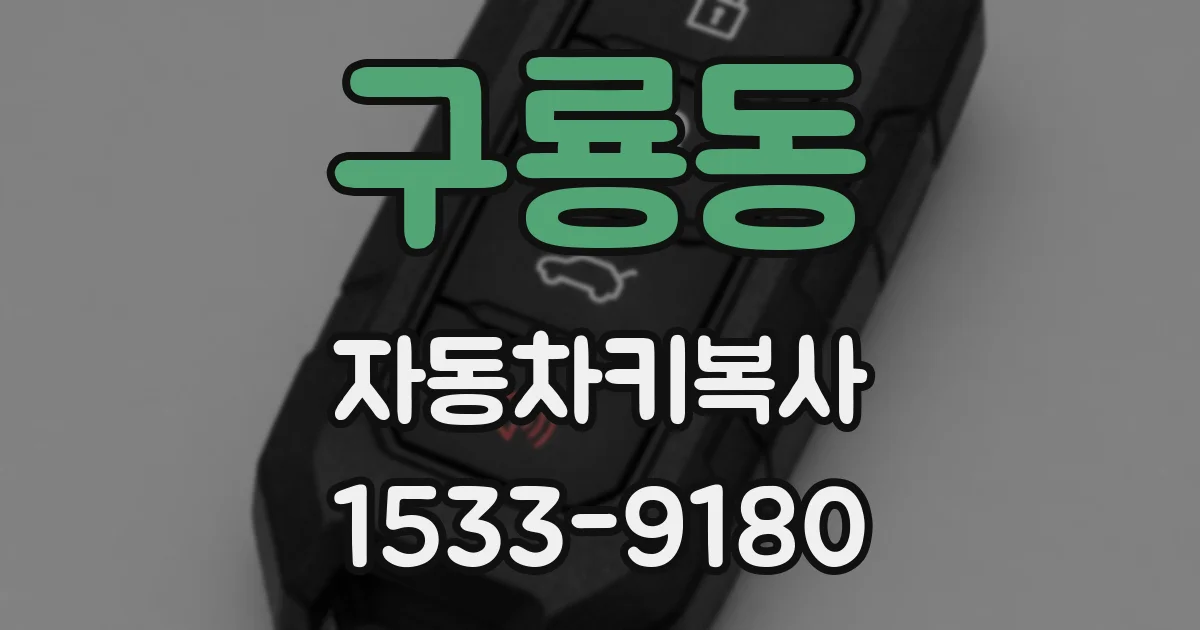 구룡동 자동차키복사