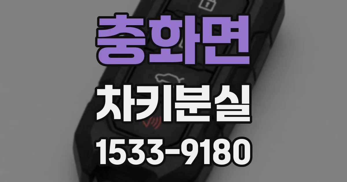 충화면 차키분실