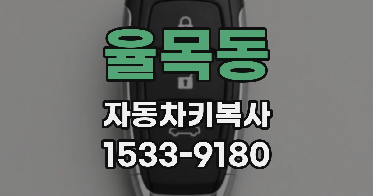 율목동 자동차키복사