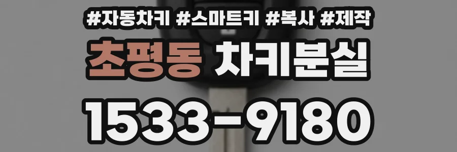 초평동 차키분실