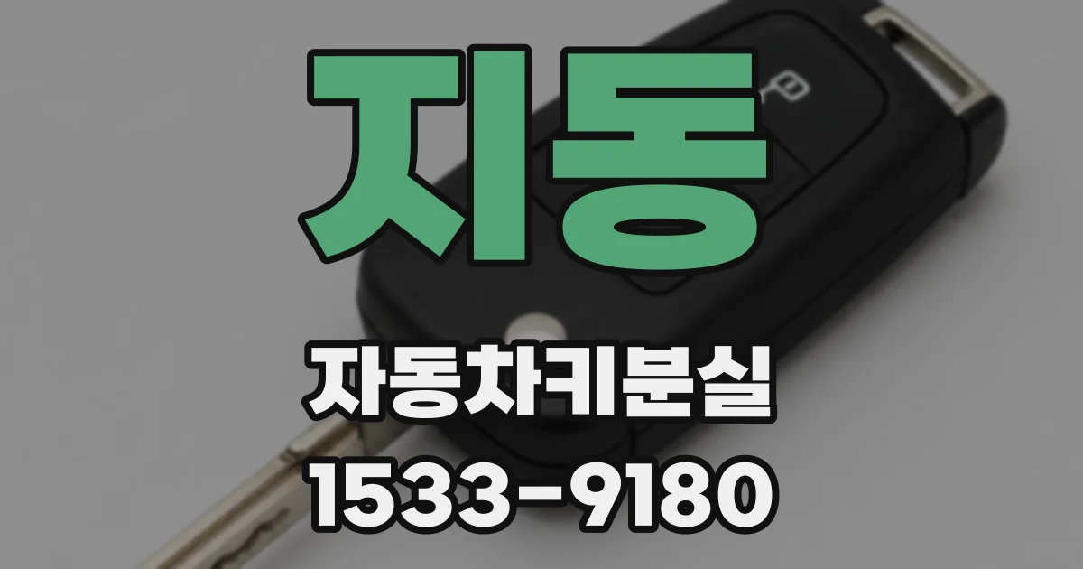 지동 자동차키분실