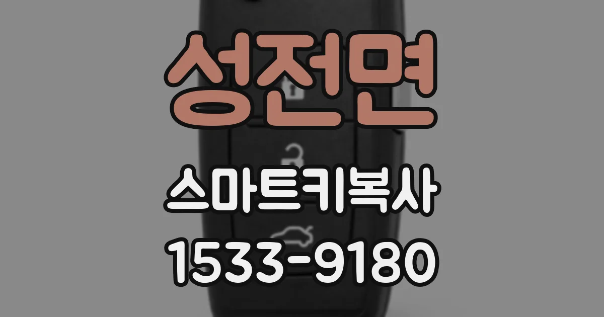 성전면 스마트키복사