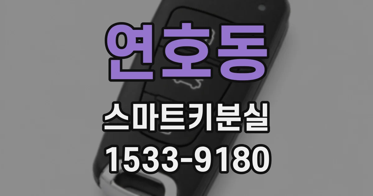 연호동 스마트키분실
