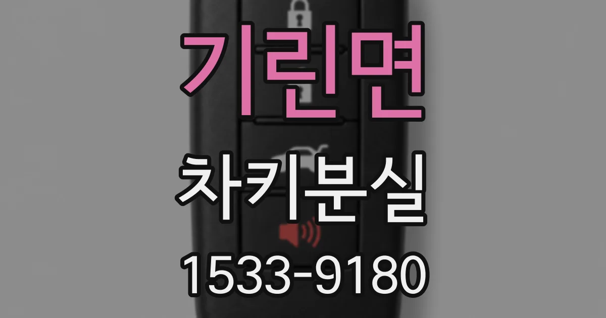 기린면 차키분실