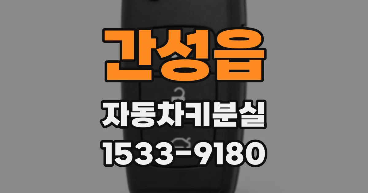 간성읍 자동차키분실