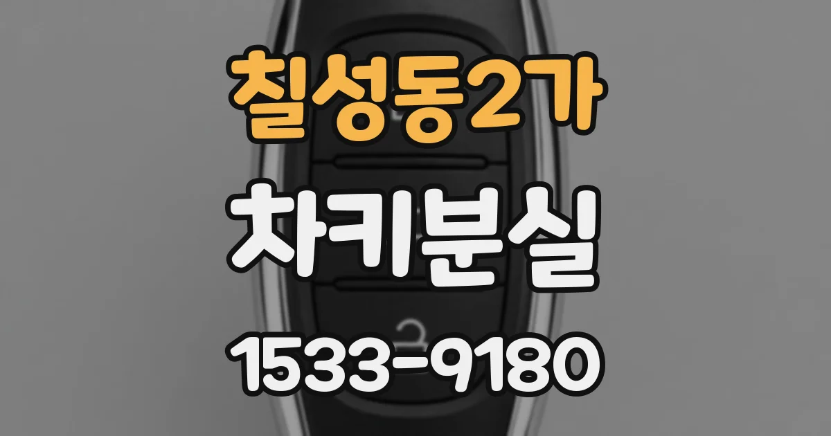 칠성동2가 차키분실