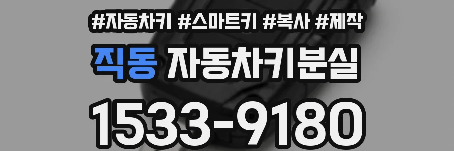 직동 자동차키분실