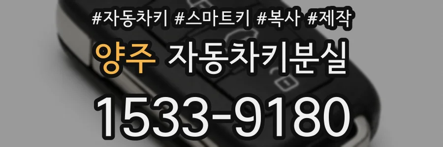 양주 자동차키분실