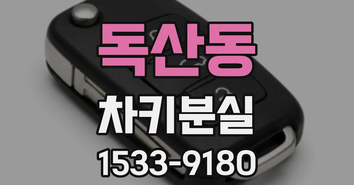 독산동 차키분실