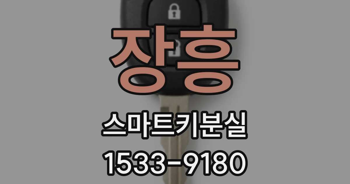 장흥 스마트키분실