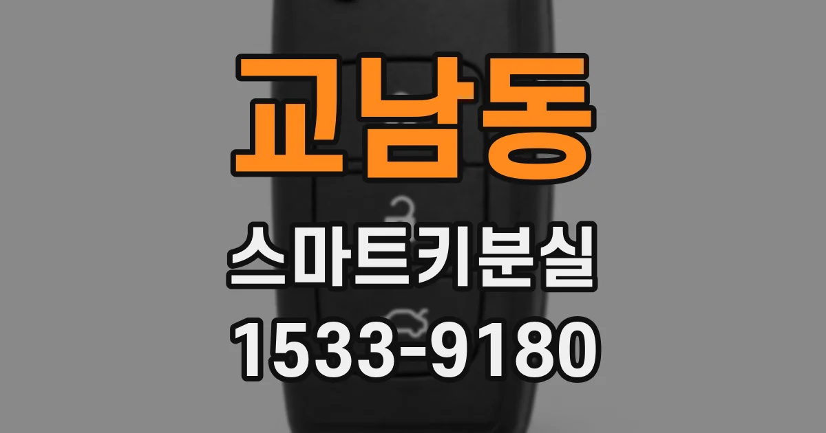 교남동 스마트키분실