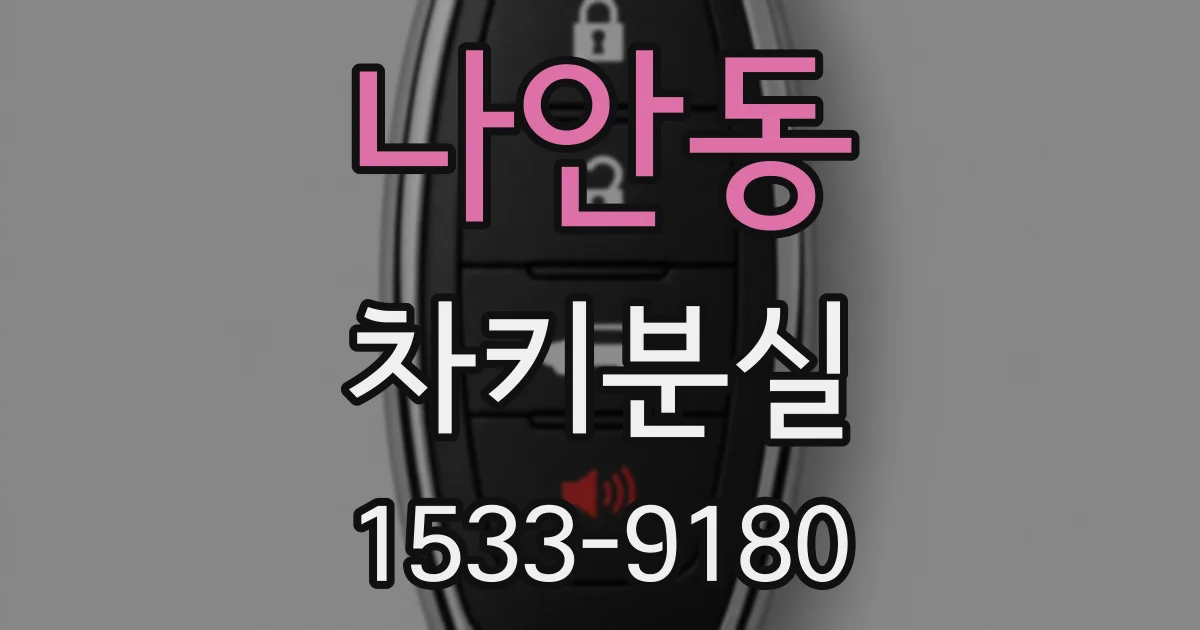 나안동 차키분실