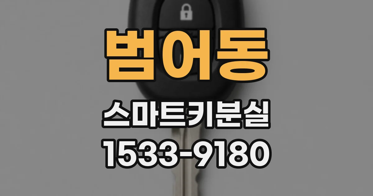 범어동 스마트키분실