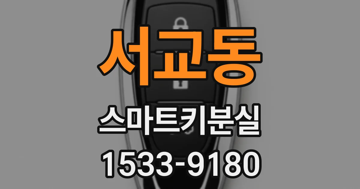 서교동 스마트키분실