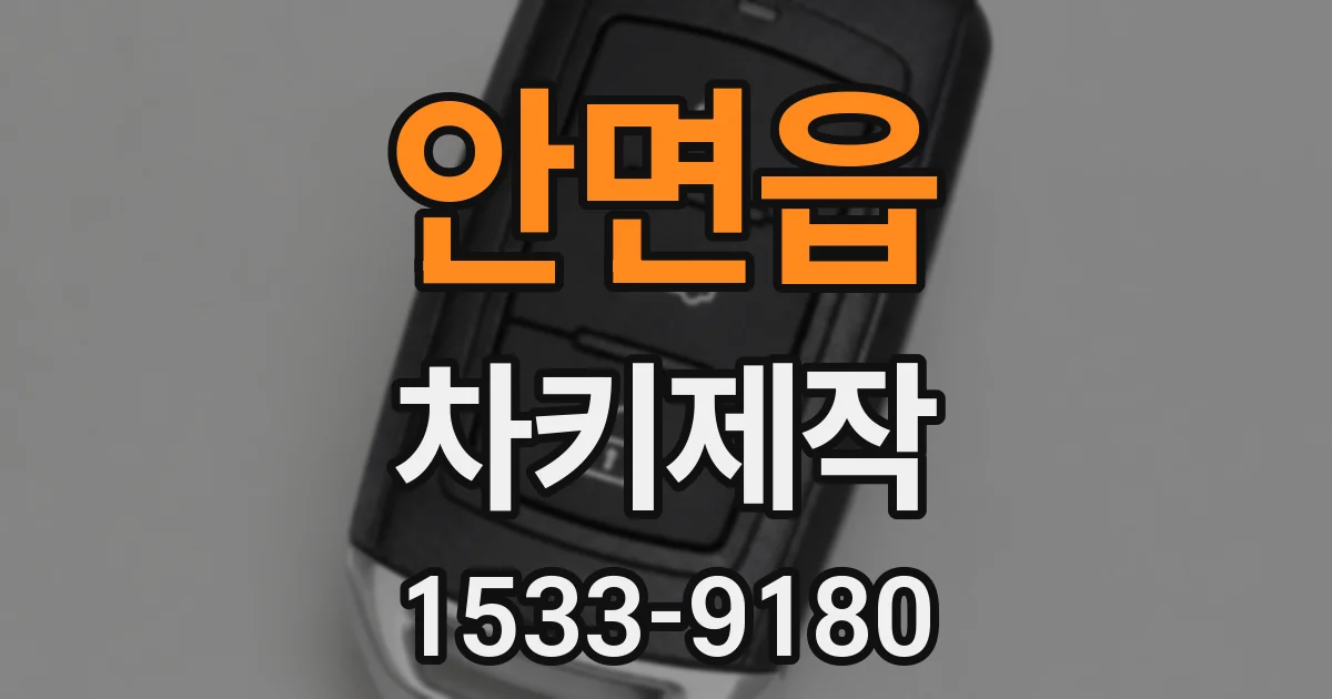 안면읍 차키제작