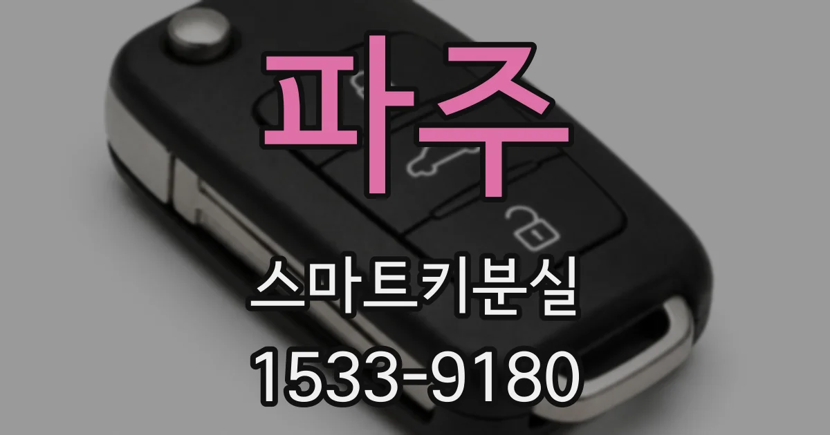 파주 스마트키분실
