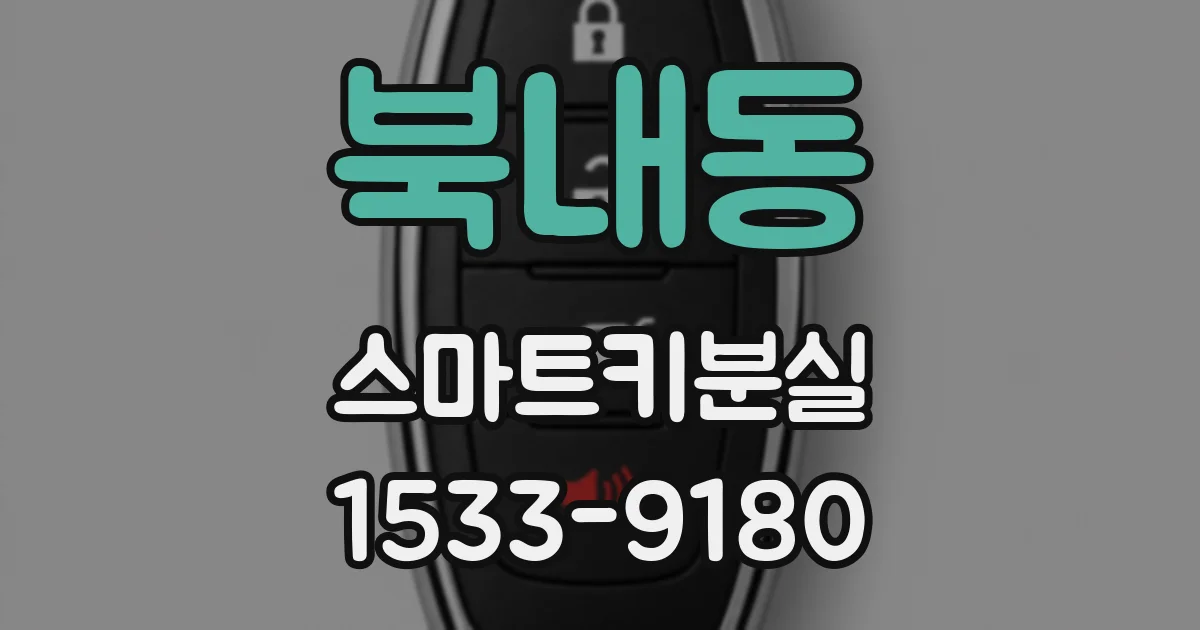 북내동 스마트키분실