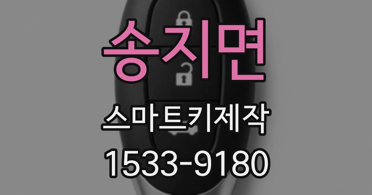 송지면 스마트키제작