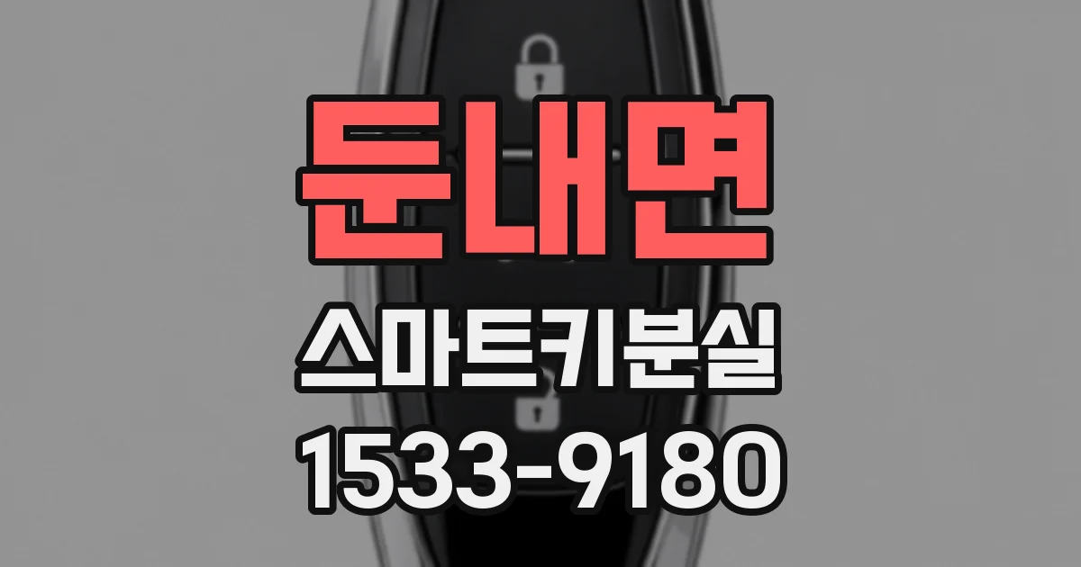 둔내면 스마트키분실