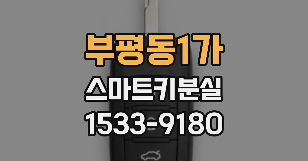 부평동1가 스마트키분실
