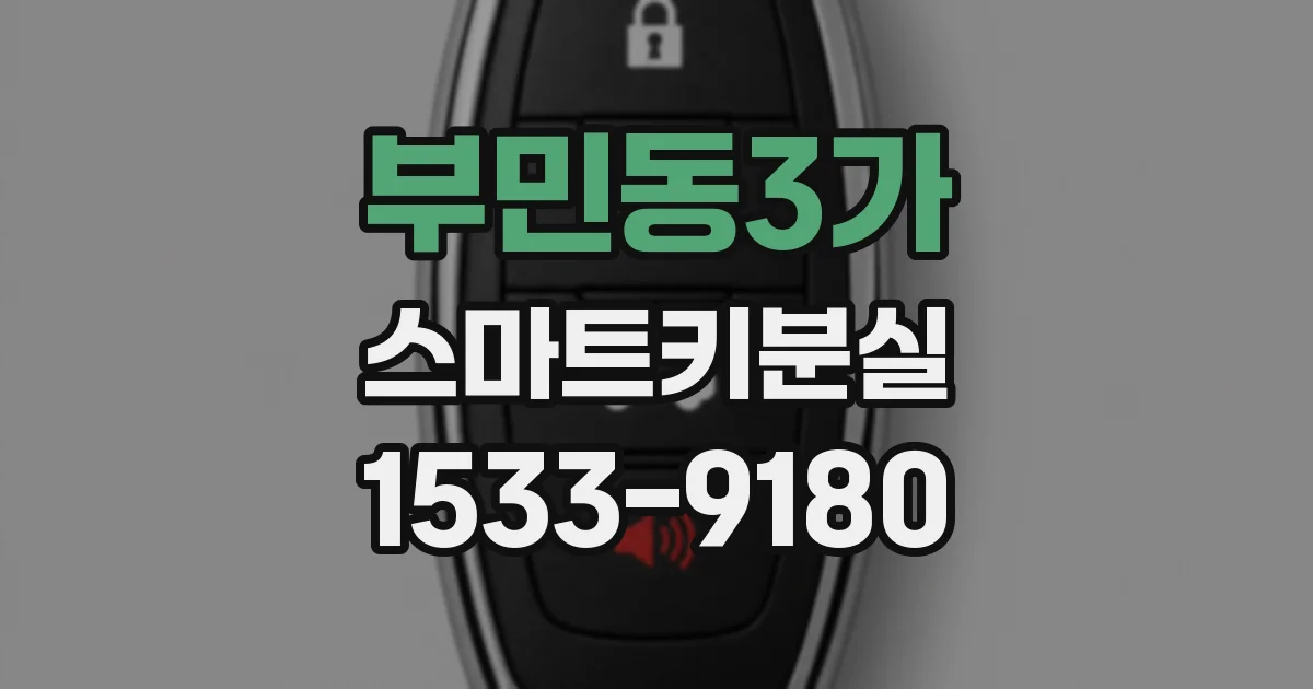 부민동3가 스마트키분실