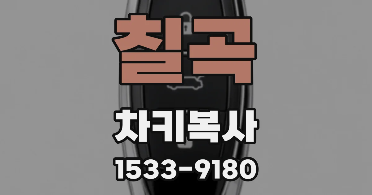 칠곡 차키복사