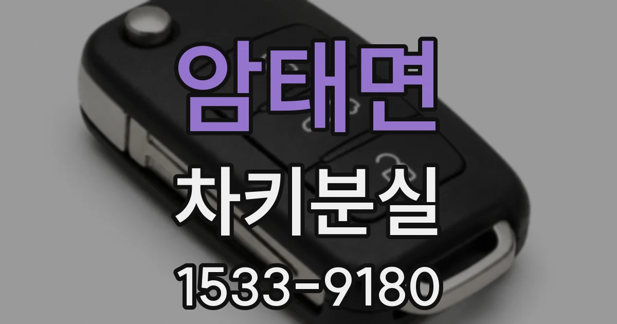 암태면 차키분실
