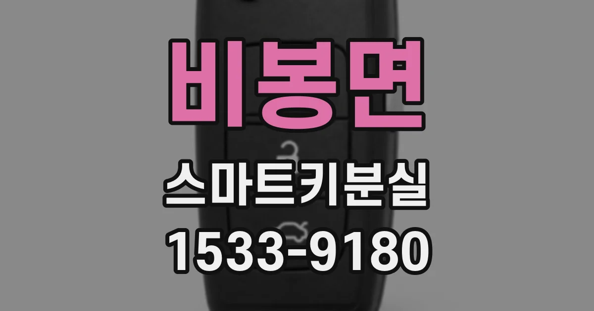 비봉면 스마트키분실