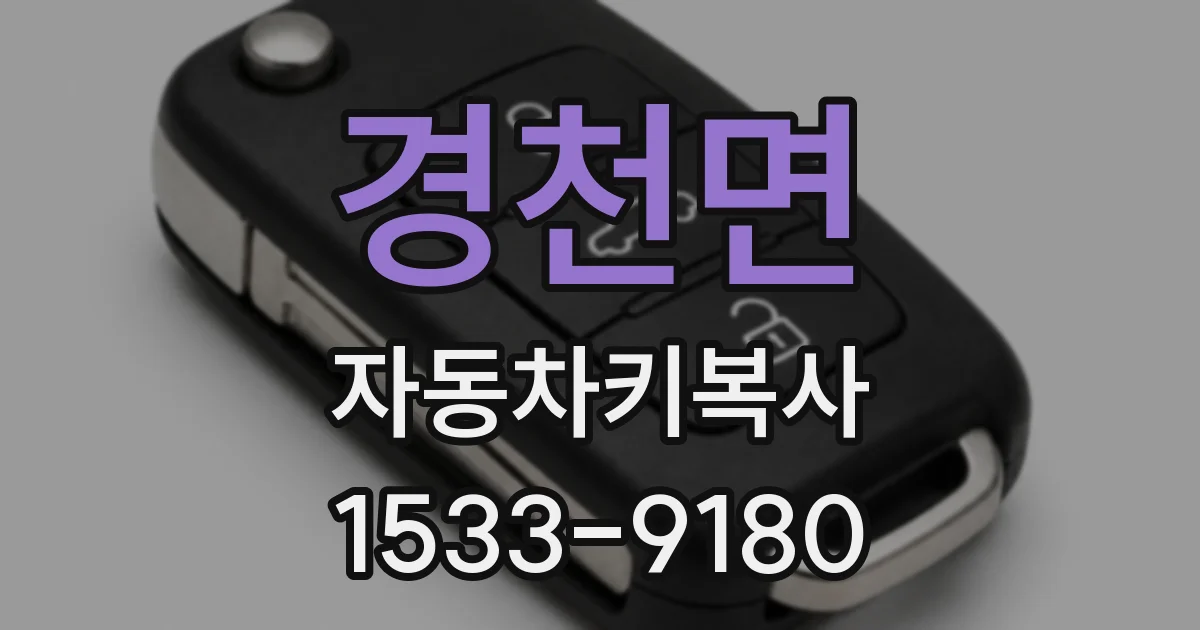 경천면 자동차키복사