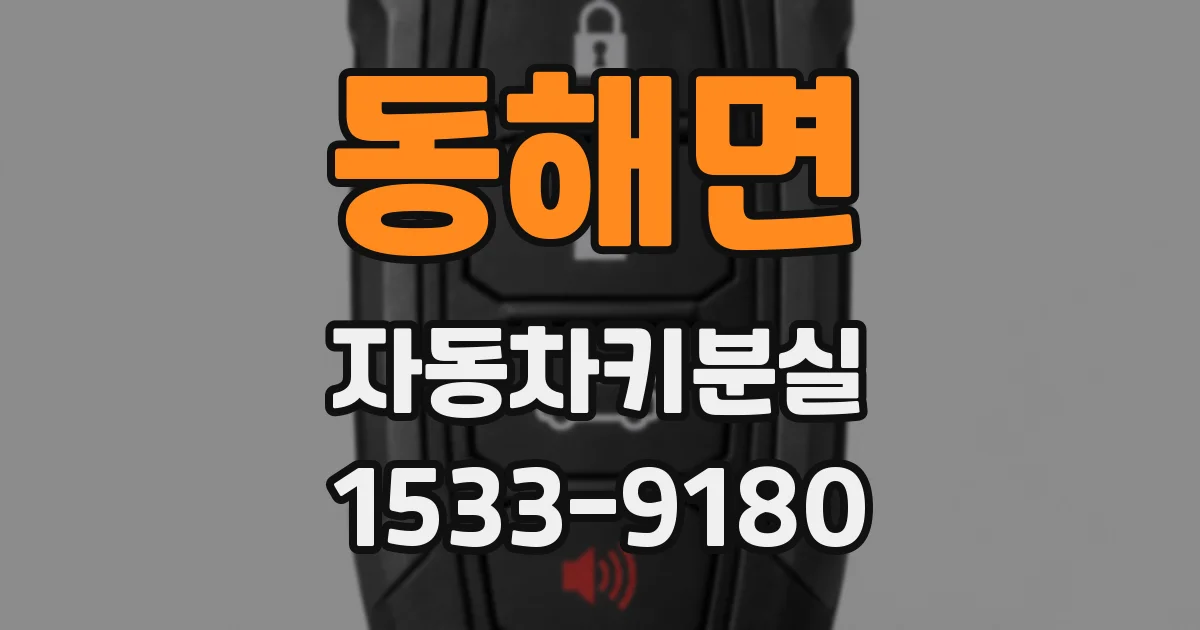 동해면 자동차키분실