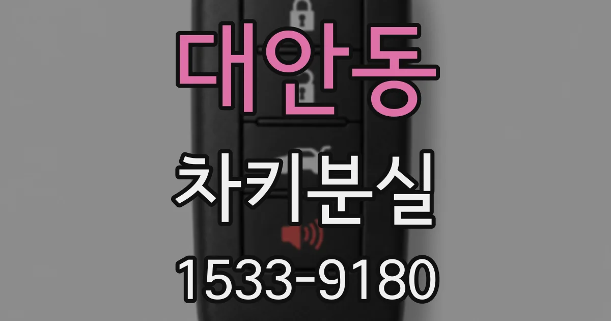 대안동 차키분실