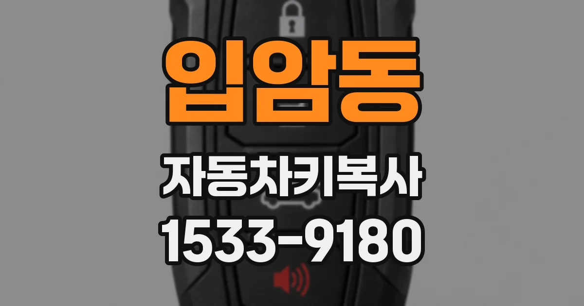 입암동 자동차키복사