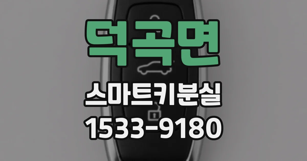 덕곡면 스마트키분실