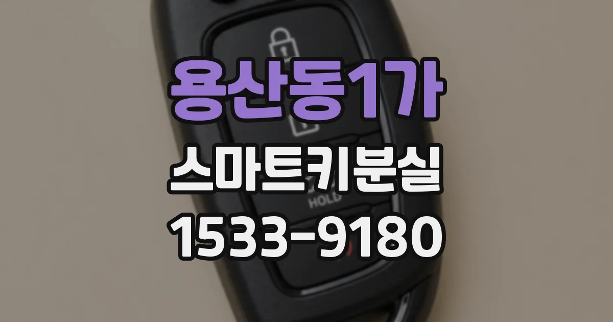 용산동1가 스마트키분실