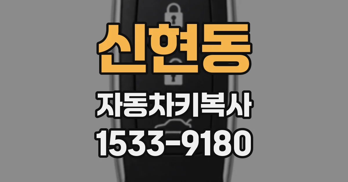 신현동 자동차키복사