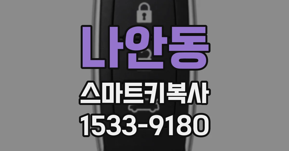 나안동 스마트키복사