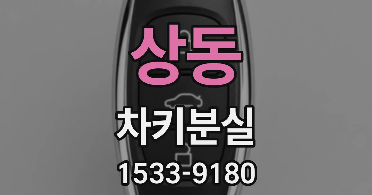 상동 차키분실
