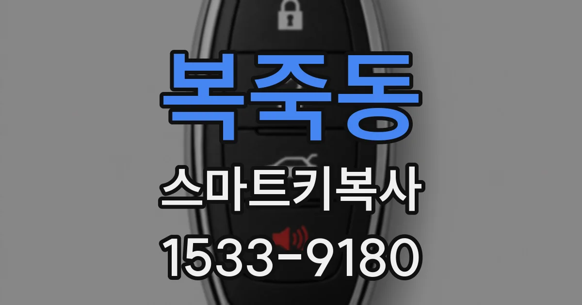 복죽동 스마트키복사