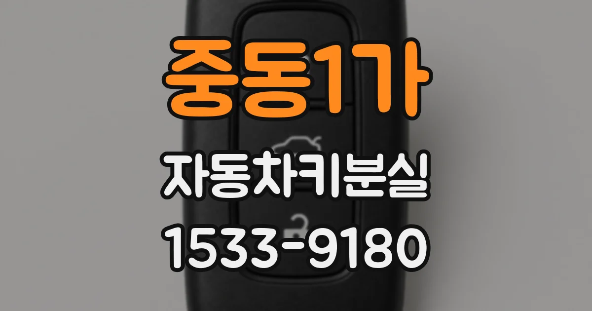 중동1가 자동차키분실