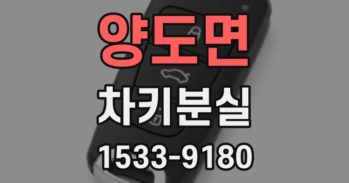 양도면 차키분실