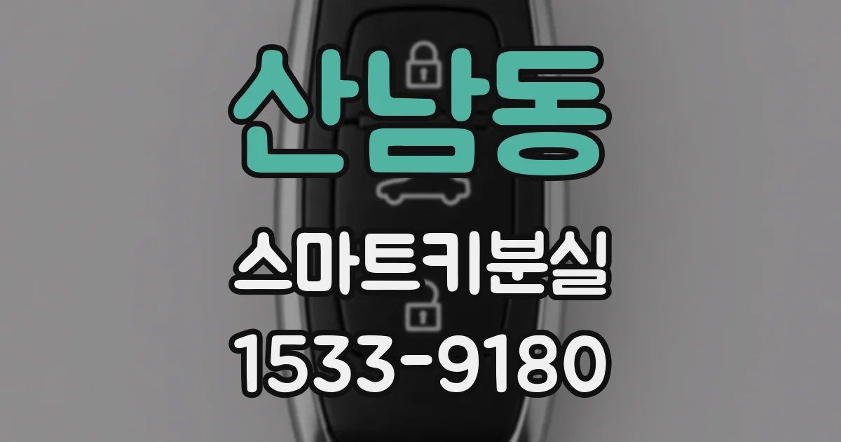 산남동 스마트키분실