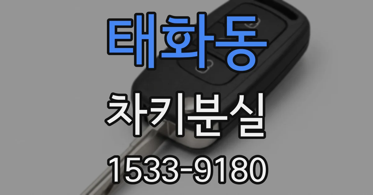 태화동 차키분실