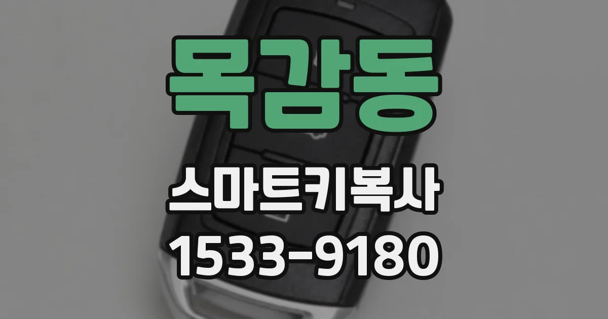 목감동 스마트키복사