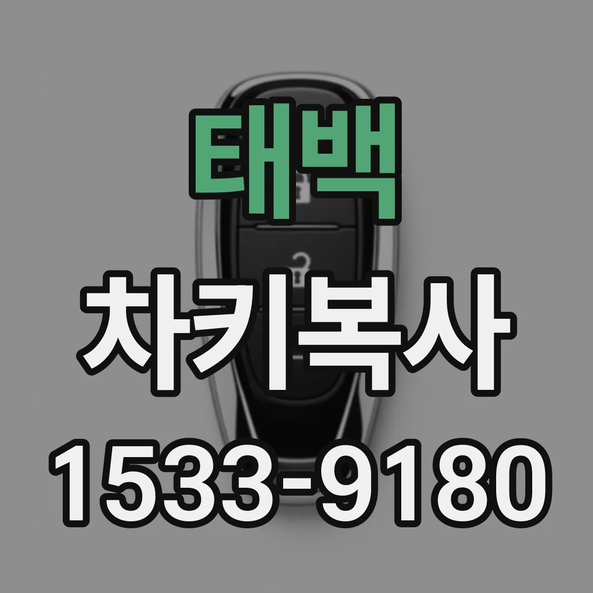태백 차키복사 배터리 상태에 따른 원격 잠금 인식 확인