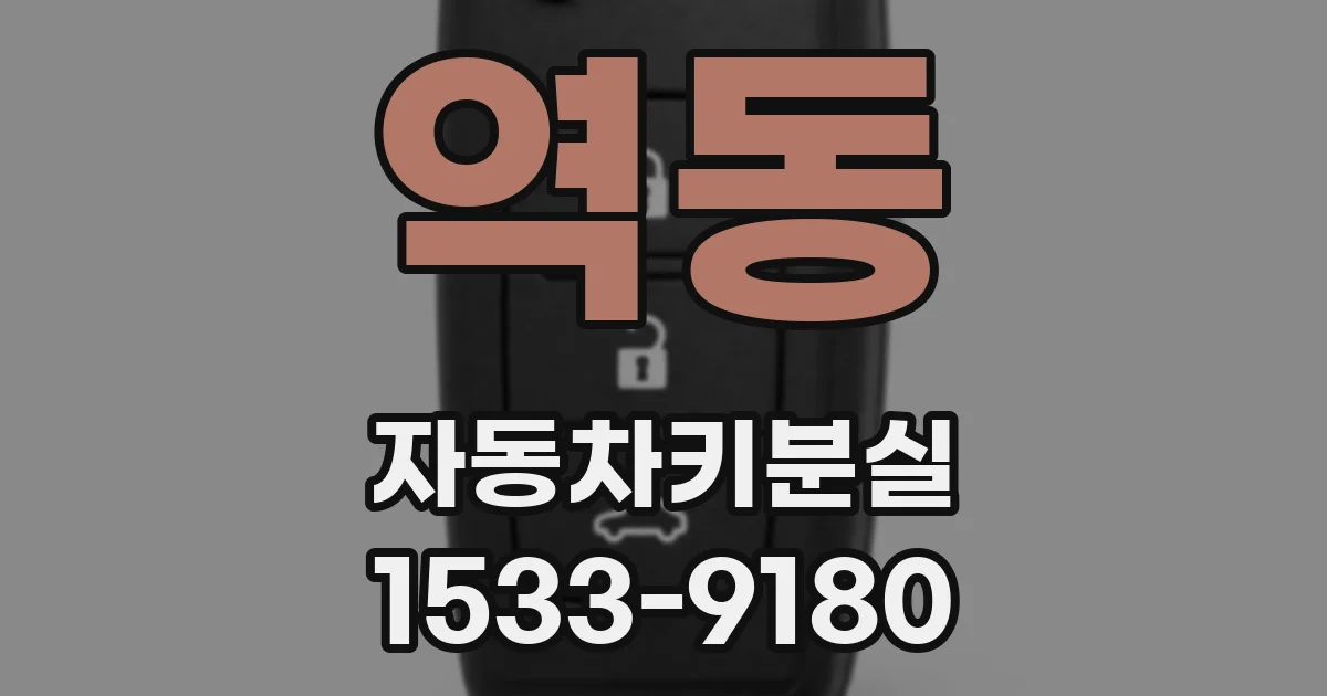 역동 자동차키분실